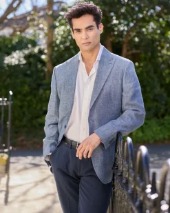 Paul Costelloe Living Men Check Linen Blazer