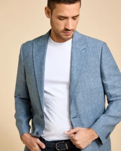 Paul Costelloe Living Men Check Linen Blazer