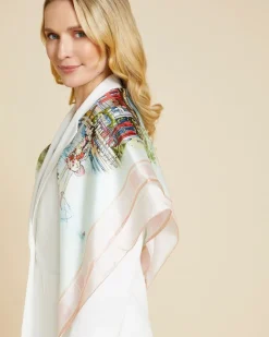 Paul Costelloe Living Studio Lake Garda Print Silk Scarf
