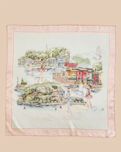 Paul Costelloe Living Studio Lake Garda Print Silk Scarf