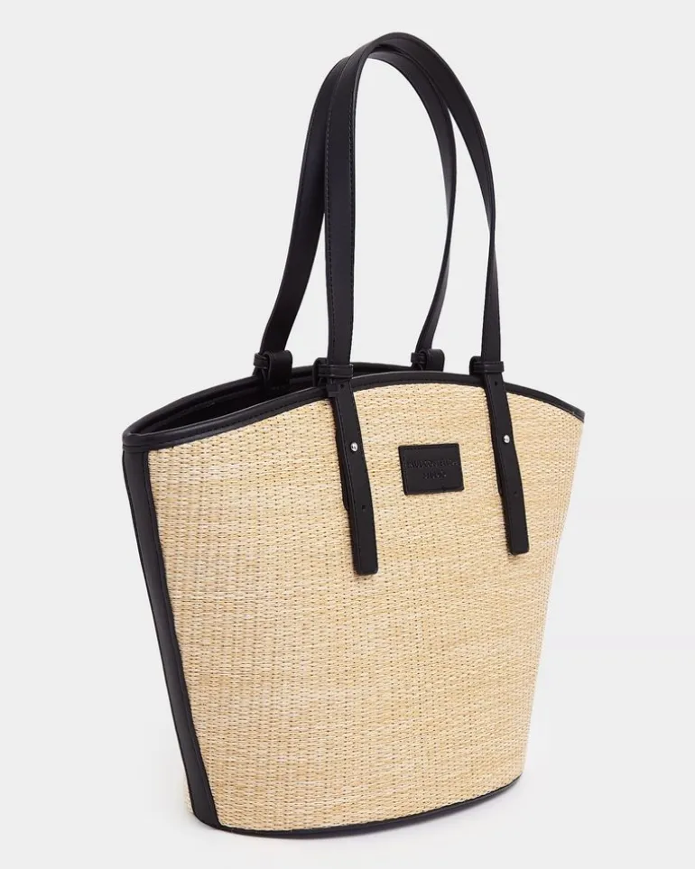Paul Costelloe Living Studio Black Beach Bag