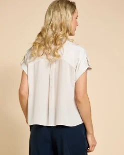 Paul Costelloe Living Studio Stone Pocket Blouse