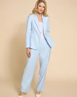 Paul Costelloe Living Studio Blue Linen Suit Blazer