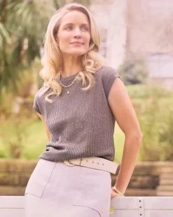 Paul Costelloe Living Studio Khaki Ayla Vest
