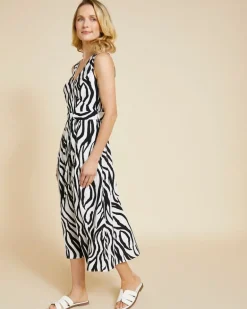 Paul Costelloe Living Studio Print Wrap Midi Dress