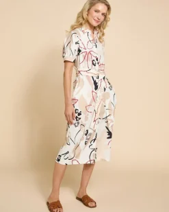 Paul Costelloe Living Studio Abstract Print Dress