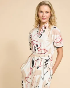 Paul Costelloe Living Studio Abstract Print Dress