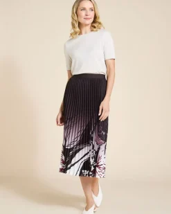 Paul Costelloe Living Studio Print Pleat Skirt