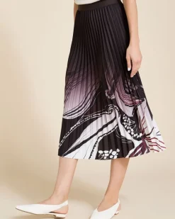 Paul Costelloe Living Studio Print Pleat Skirt