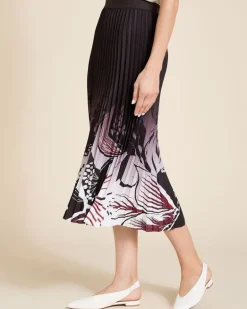 Paul Costelloe Living Studio Print Pleat Skirt