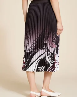 Paul Costelloe Living Studio Print Pleat Skirt