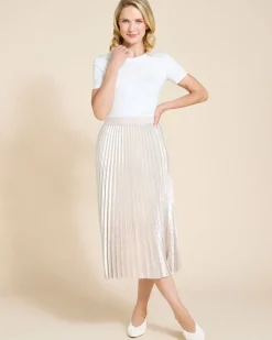 Paul Costelloe Living Studio Ivory Foil Skirt