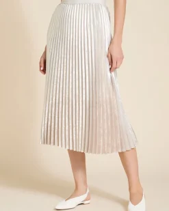 Paul Costelloe Living Studio Ivory Foil Skirt