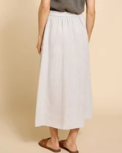 Paul Costelloe Living Studio Stone Linen Skirt