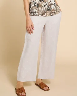 Paul Costelloe Living Studio Stone Crop Linen Trousers