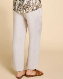 Paul Costelloe Living Studio Stone Crop Linen Trousers