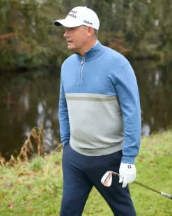 Pádraig Harrington Colour Block Half Zip Jumper