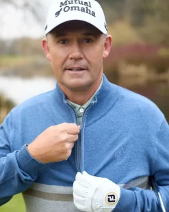 Pádraig Harrington Colour Block Half Zip Jumper