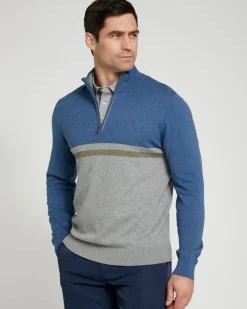 Pádraig Harrington Colour Block Half Zip Jumper
