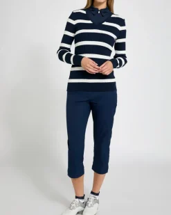Pádraig Harrington Navy Cable Knit GolfJumper