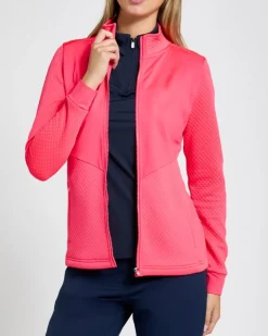 Pádraig Harrington Pink Textured Golf Jacket