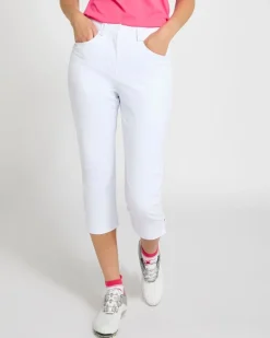 Pádraig Harrington White Cropped Golf Trousers