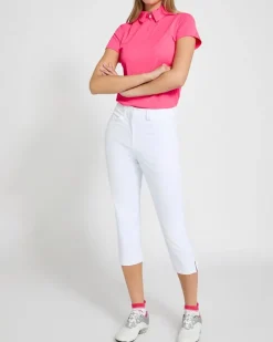 Pádraig Harrington White Cropped Golf Trousers