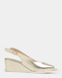 Peep-Toe Wedge Shoe