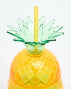 Pineapple With Straw Tumbler