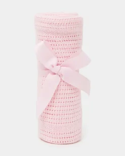 Pink Cellular Blanket