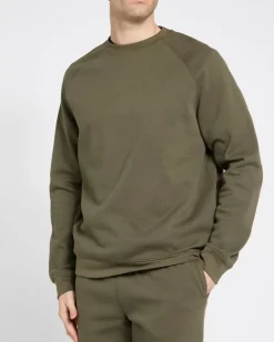 Pique Crew Neck Sweatshirt