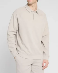 Pique Snap Placket Sweater