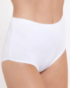 Plain Cotton Rich Full Briefs - Pack of 5