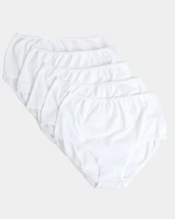 Plain Cotton Rich Full Briefs - Pack of 5