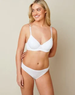 Plain Cotton Rich High Leg Briefs - Pack of 5