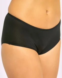 Plain Cotton Rich Midi Briefs - Pack of 5
