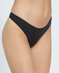 Plain Cotton Rich Thongs - Pack of 5