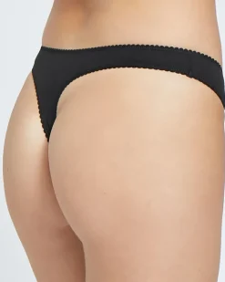 Plain Cotton Rich Thongs - Pack of 5