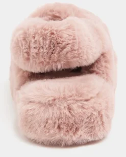 Plush Fur Crossover Sliders
