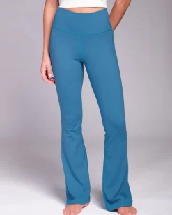 Powercut All-Day Wear Vintage Blue Flared Leggings