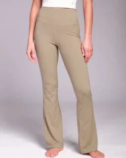 Powercut All-Day-Wear Sandy Taupe Flared Leggings