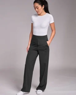 Powercut All-Day-Wear Wide Leg Trousers Asphalt Grey