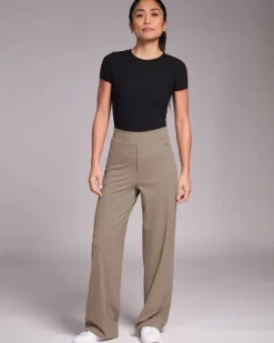 Powercut All-Day-Wear Wide Leg Trousers Sandy Taupe