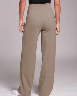Powercut All-Day-Wear Wide Leg Trousers Sandy Taupe