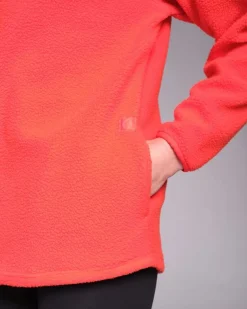 Powercut Ascend Quarter Zip Bright Red Fleece