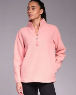 Powercut Ascend Quarter Zip Rose Elegance Fleece