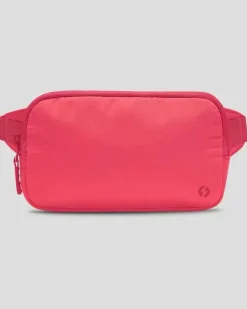 Powercut Mini Pink Woven Crossbody Bag