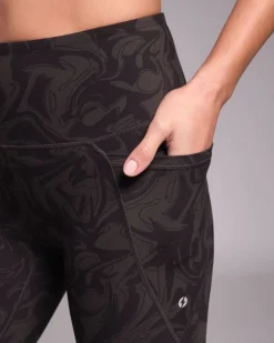 Powercut Sculpt High-Waisted Leggings Black Terrain