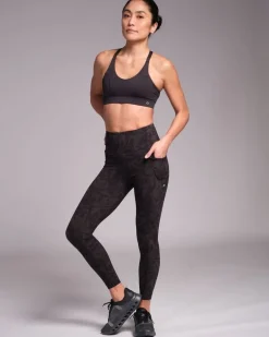 Powercut Sculpt High-Waisted Leggings Black Terrain