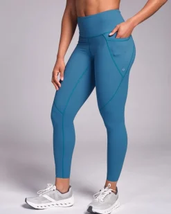 Powercut Sculpt High-Waisted Leggings Vintage Blue